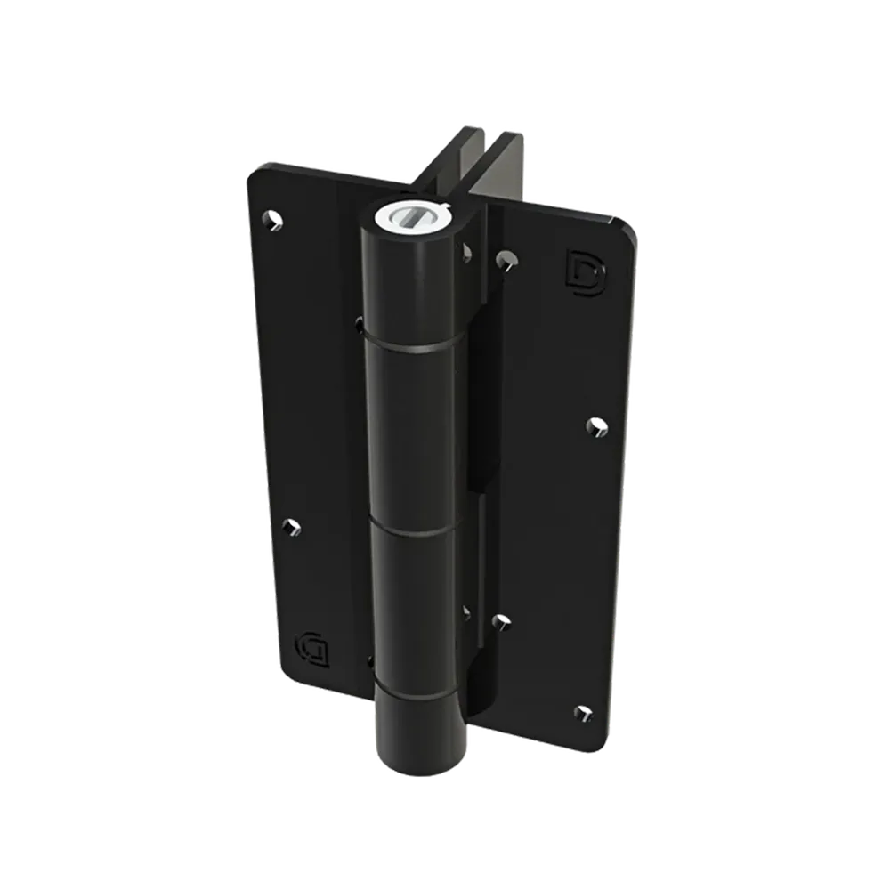 [DCALUNOIR] BISAGRA DE MUELLE DE ALUMINIO NEGRO (par)