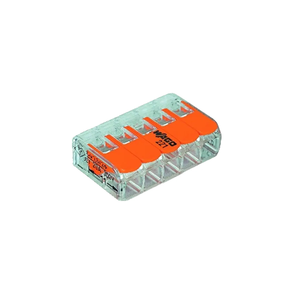 [REXBORNE5] WAGO CONNECTION TERMINAL 5*4MM (25)