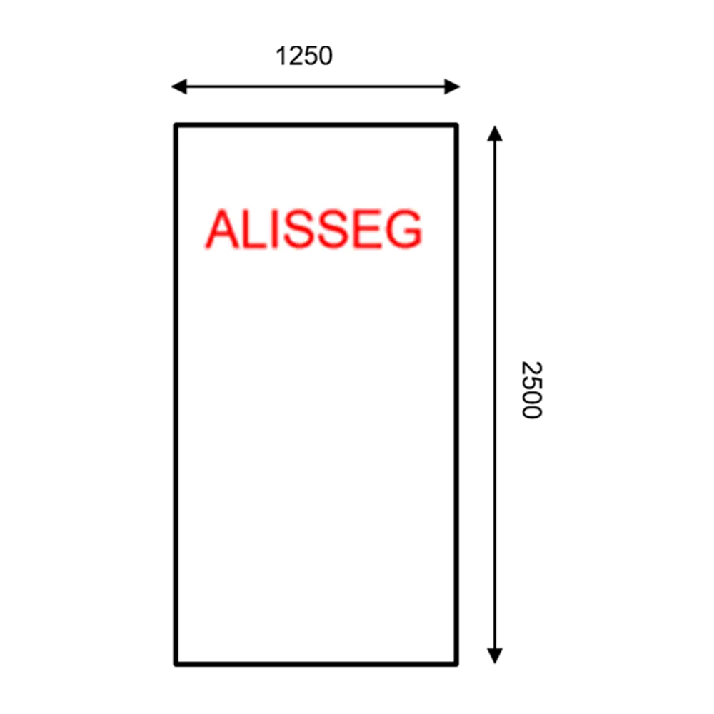 [ALISSEG] PANEL LISO 1250 X 2500 (RAL9010)