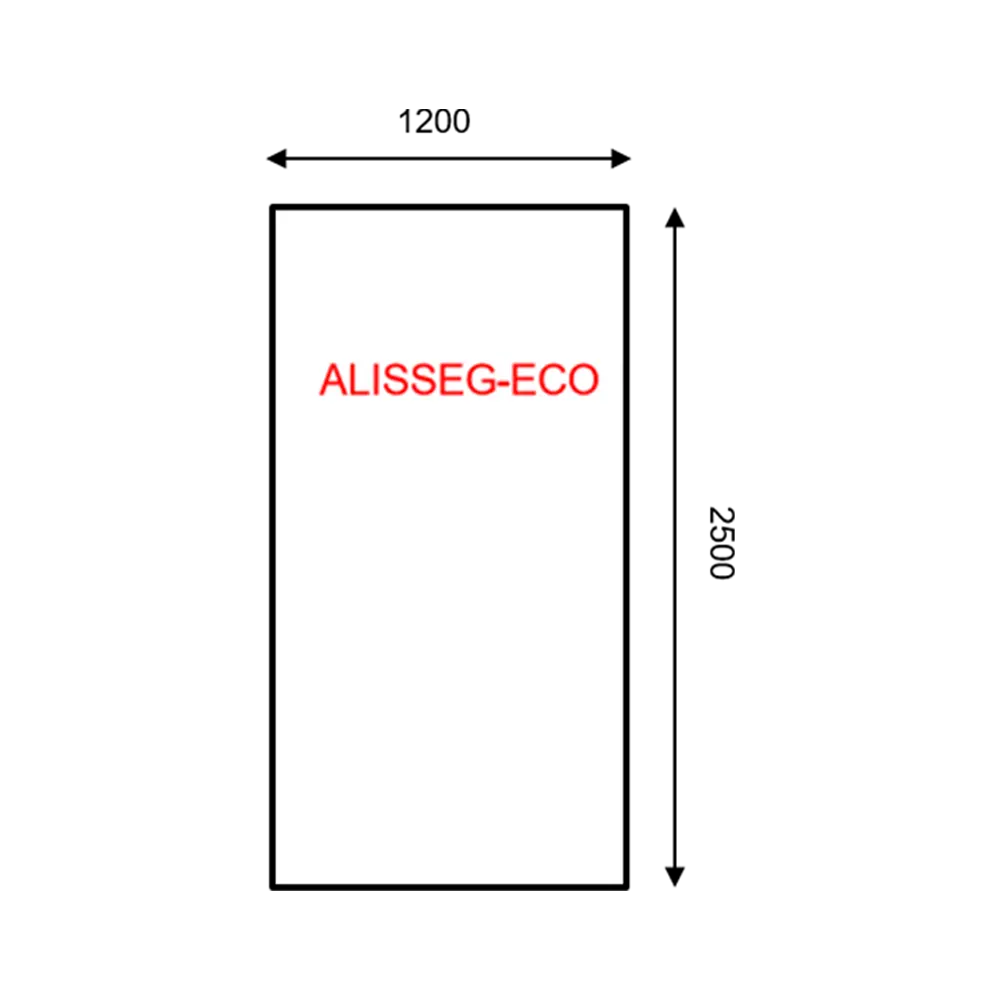 [ALISSEG-ECO] PANEL LISO 1200x2500 ECO (RAL9016)