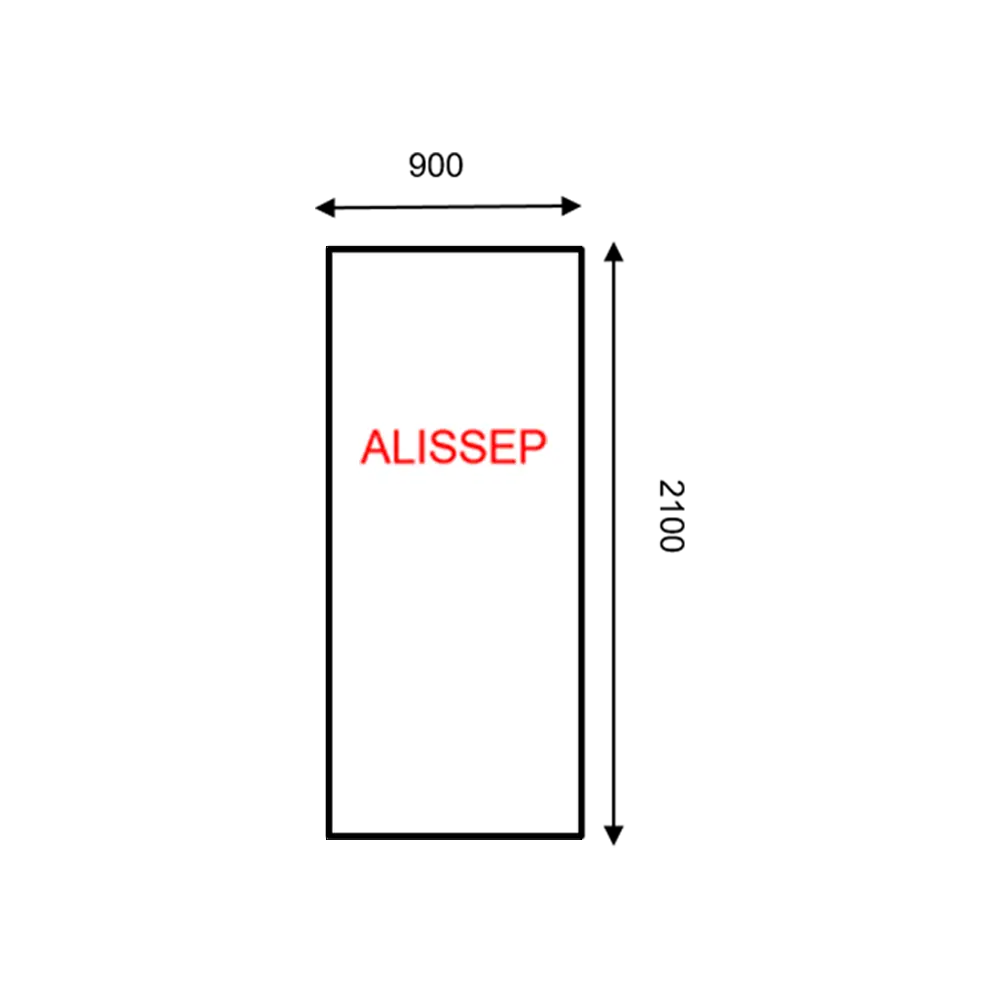 [ALISSEP] PANNEAU LISSE 900 X 2100 (RAL9010)