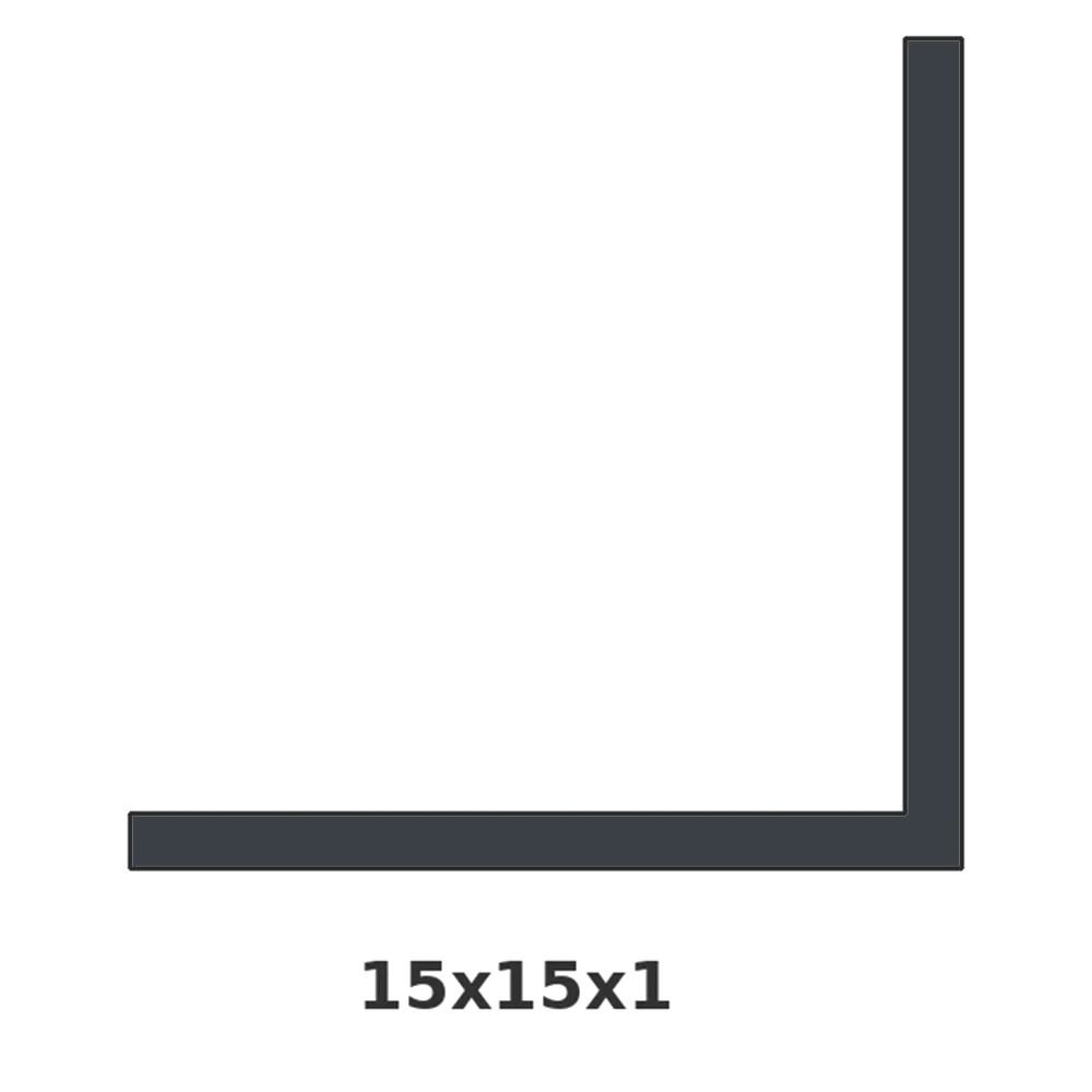 [7016/CORN40X20] ÁNGULO RAL7016 40 X 20