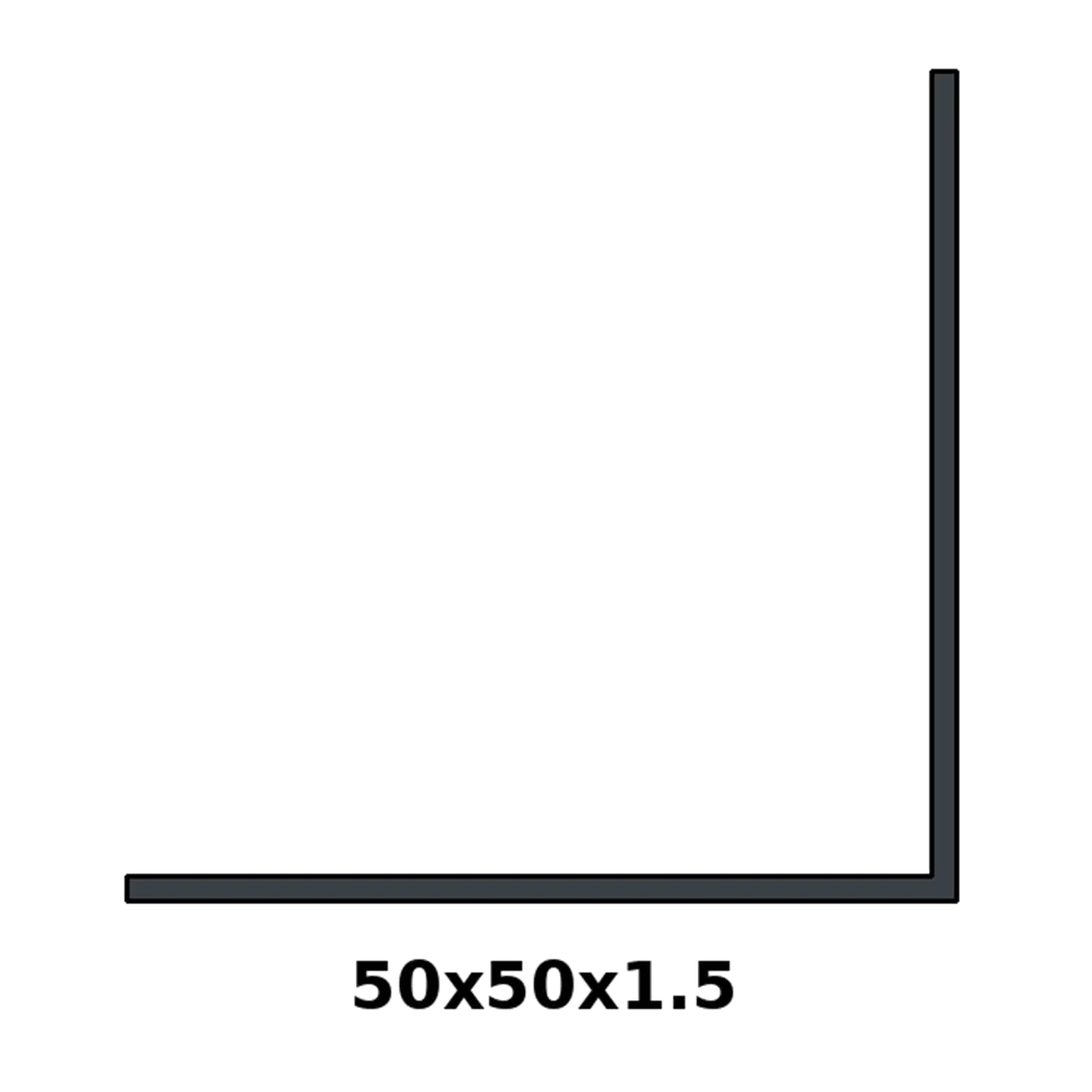 [7016/CORN50X50] ANGLE 50X50 1.5MM (2″ × 2″ × 1/16″) RAL 7016