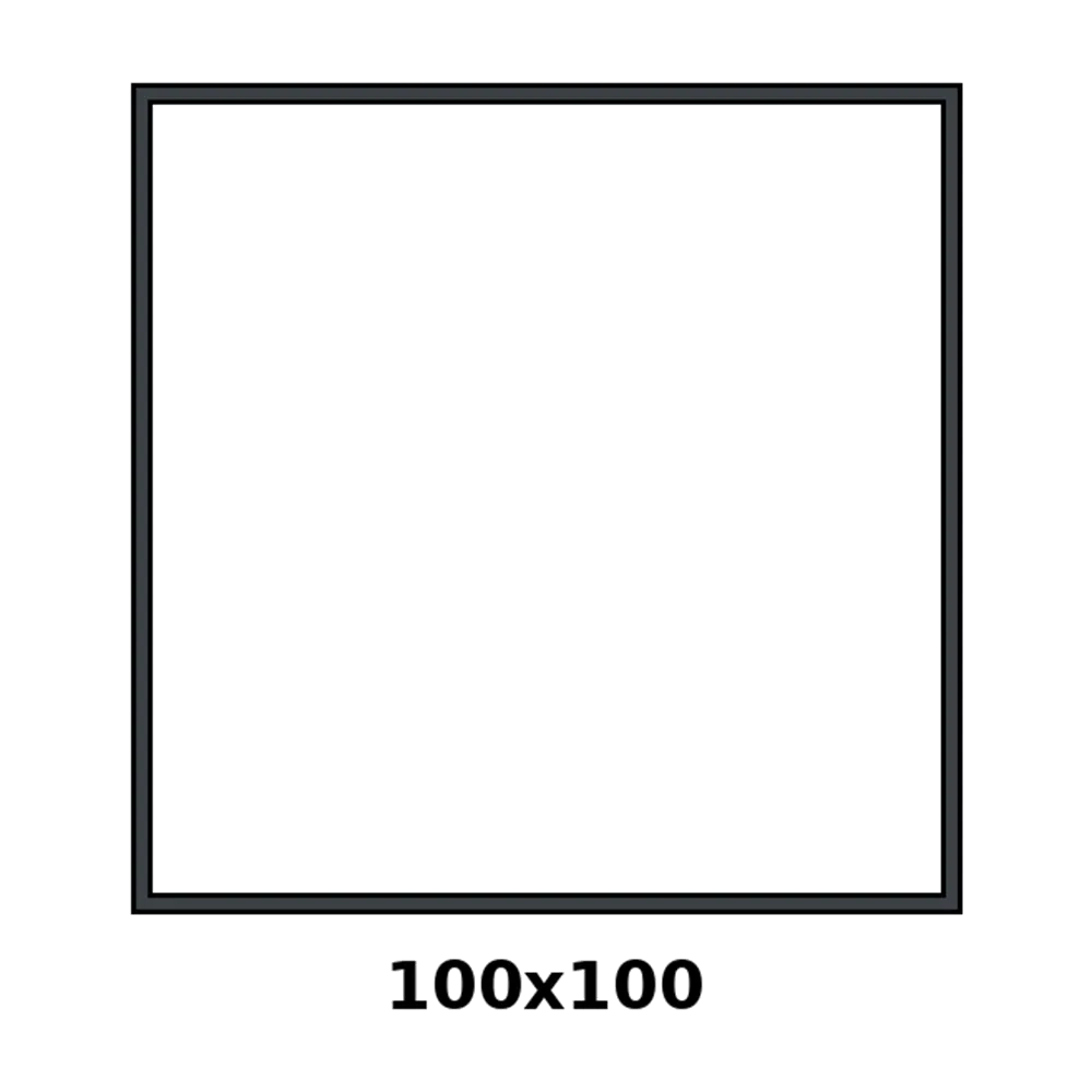 [7016/TUB100X100] TUBE 100X100 (4″ × 4″) - RAL 7016