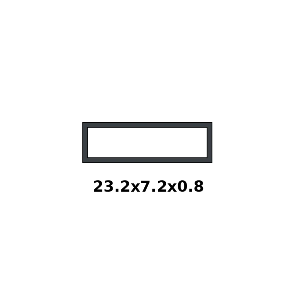 [7016/TUBE23.2X7] TUBE 23.2 X 7.2 EP0.8 - 5.8M- RAL 7016