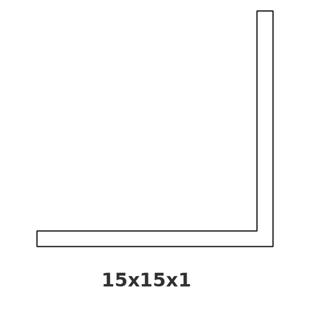 [CORNIERE15X15] ÁNGULO 15X15