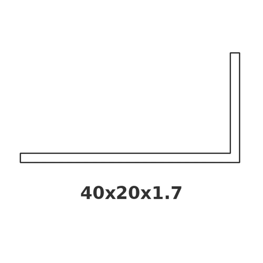 [CORNIERE40X20] ÁNGULO 40 X 20