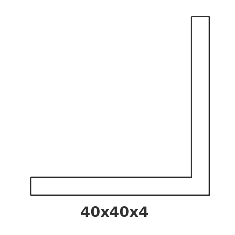 [CORNIERE40X40/4] CORNIERE 40 X 40 X 4MM - 6.7ML