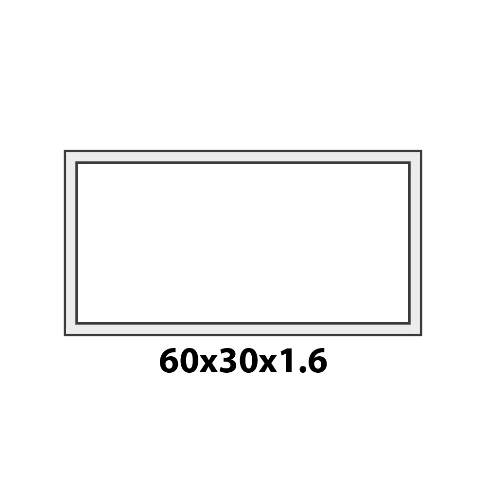 [TUBE60X30]  TUBE 60 x 30MM (2-3/8″ × 1-3/16″)