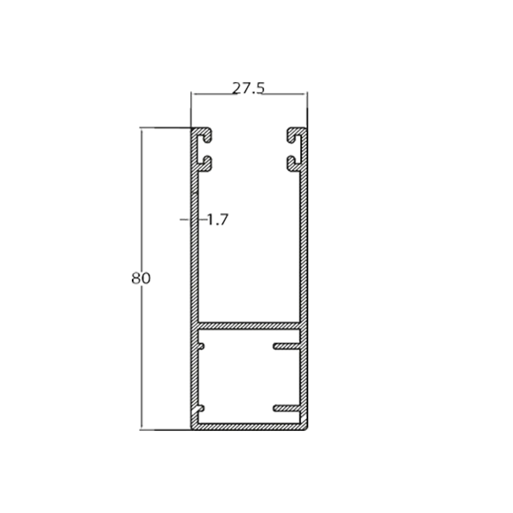 [ACOUL80 5.8] 80 GUIDE FOR 61 SLAT - 5.8ml