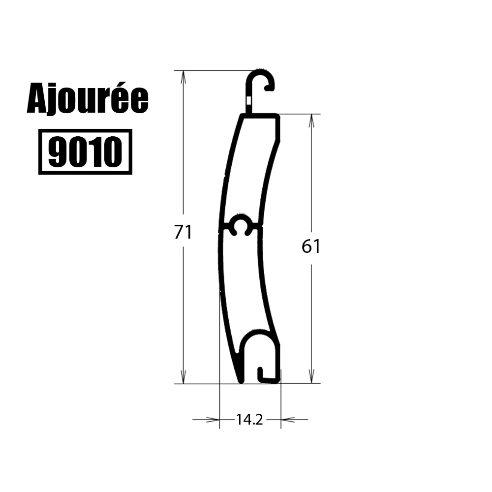 [ALAJ61-6.7] HOJA PERFORADA 61 6,7 ml
