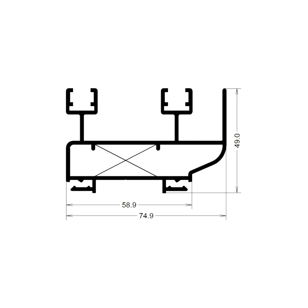 [RCPC6002] DORMANT 2 RAILS CLIP COUVRE JOINT