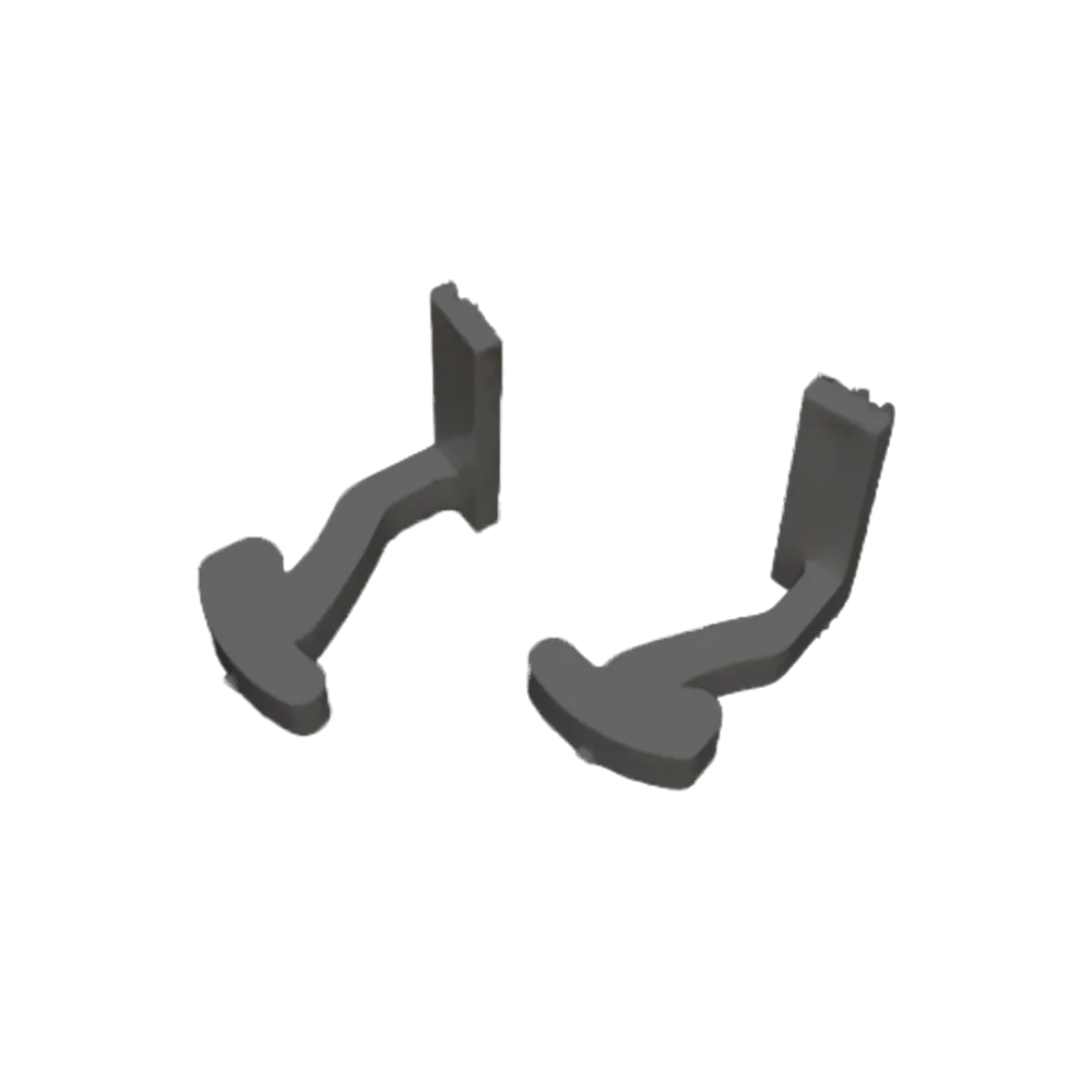 [7016/RCAA6025] PAIRE BOUCHON MONTANT SERRURE RENFORCEE NOIR