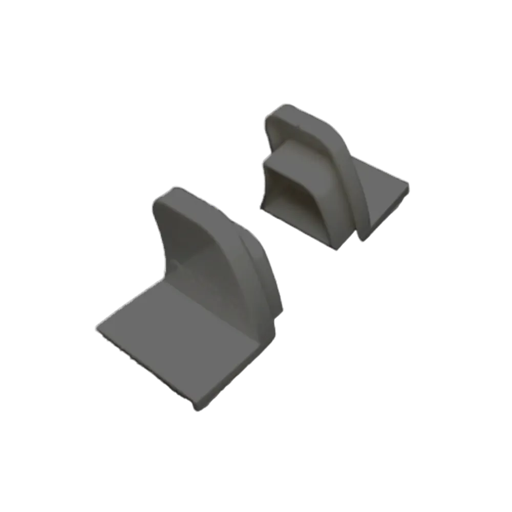 PAIR REINFORCED BAFFLE JAMB CAP (Qt 10) BLACK