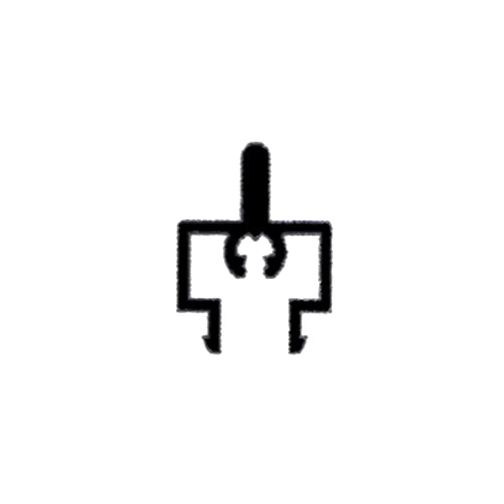 [RCPPS200-307] PROFIL CENTRALE MOUST COULISSANTE