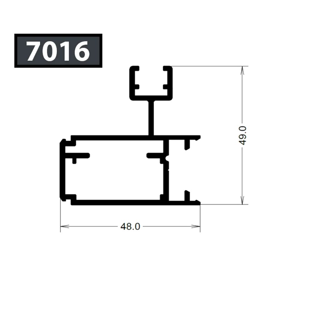 [7016/RCPC6035] SURFACE-MOUNTED MONORAIL FRAME
