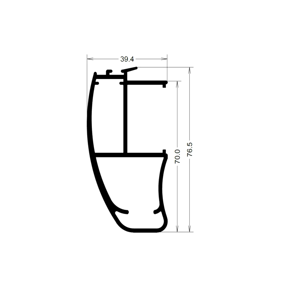 [RCPC6014] MONTANT CHICANE SEMI RENFORCE - 4.6ml