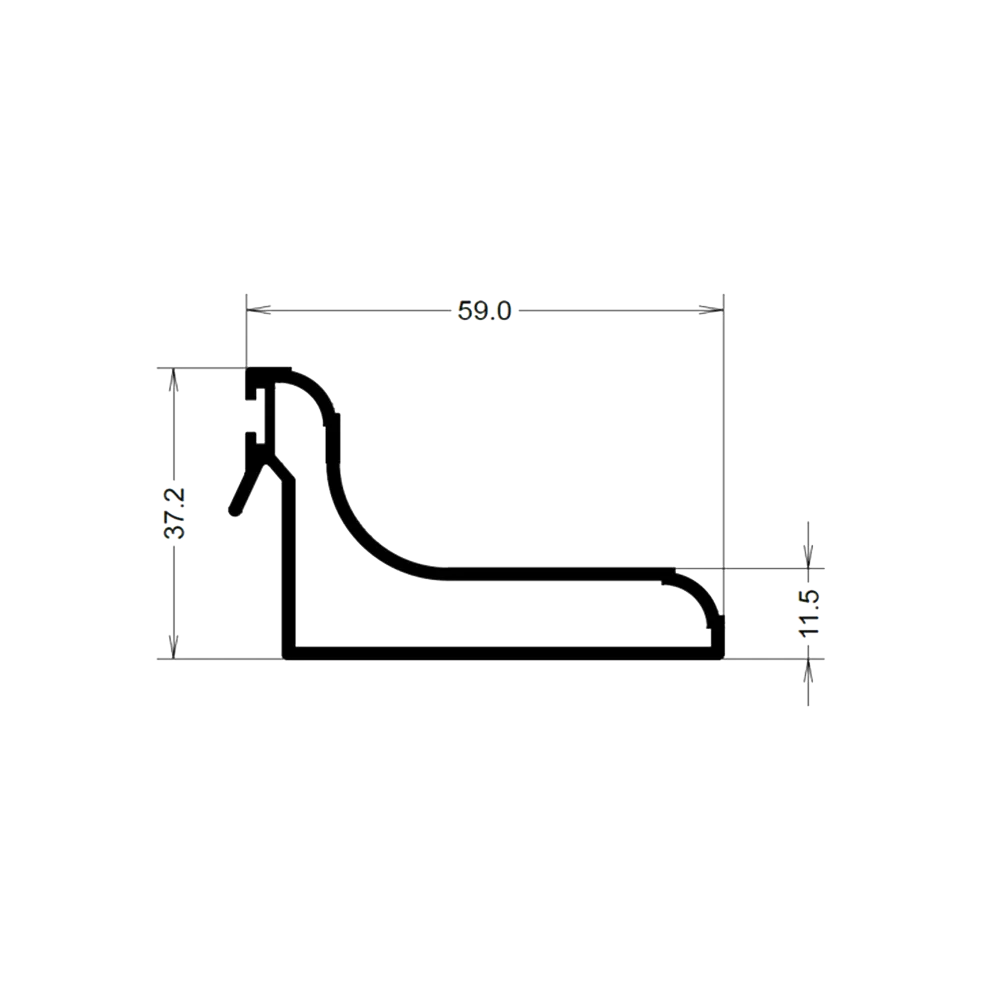 [RCPC6030] PROFIL D'ACCROCHE EN TABLEAU - 4.8ml