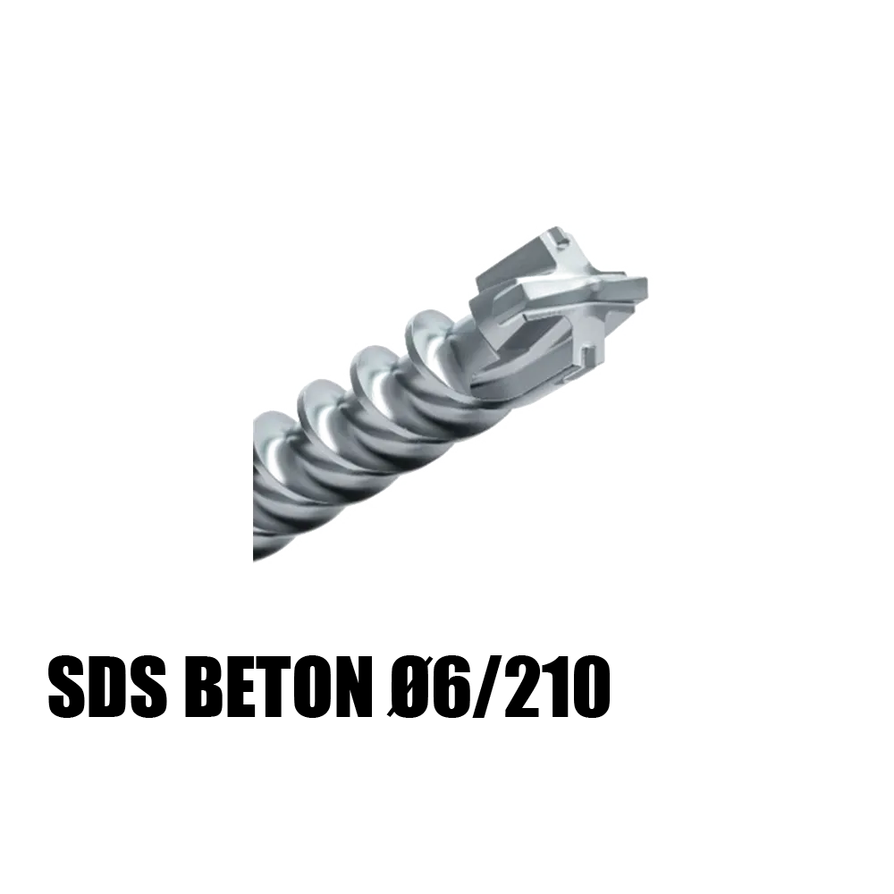 TALADRO DE HORMIGÓN 4T SDS DIAM 6 LG 210