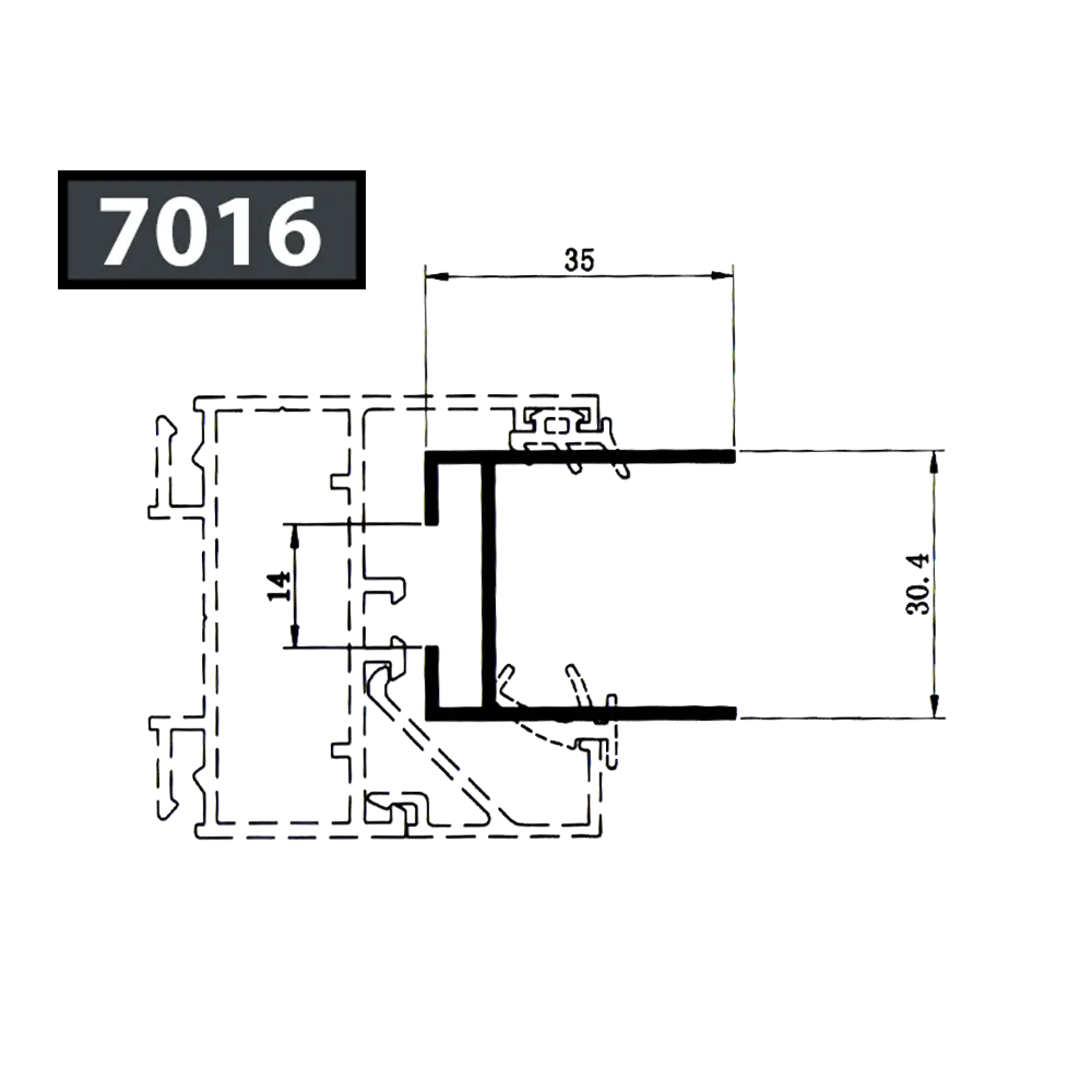 PROFIL PRE-PERCE LAMES Z 4.7ML - RAL 7016