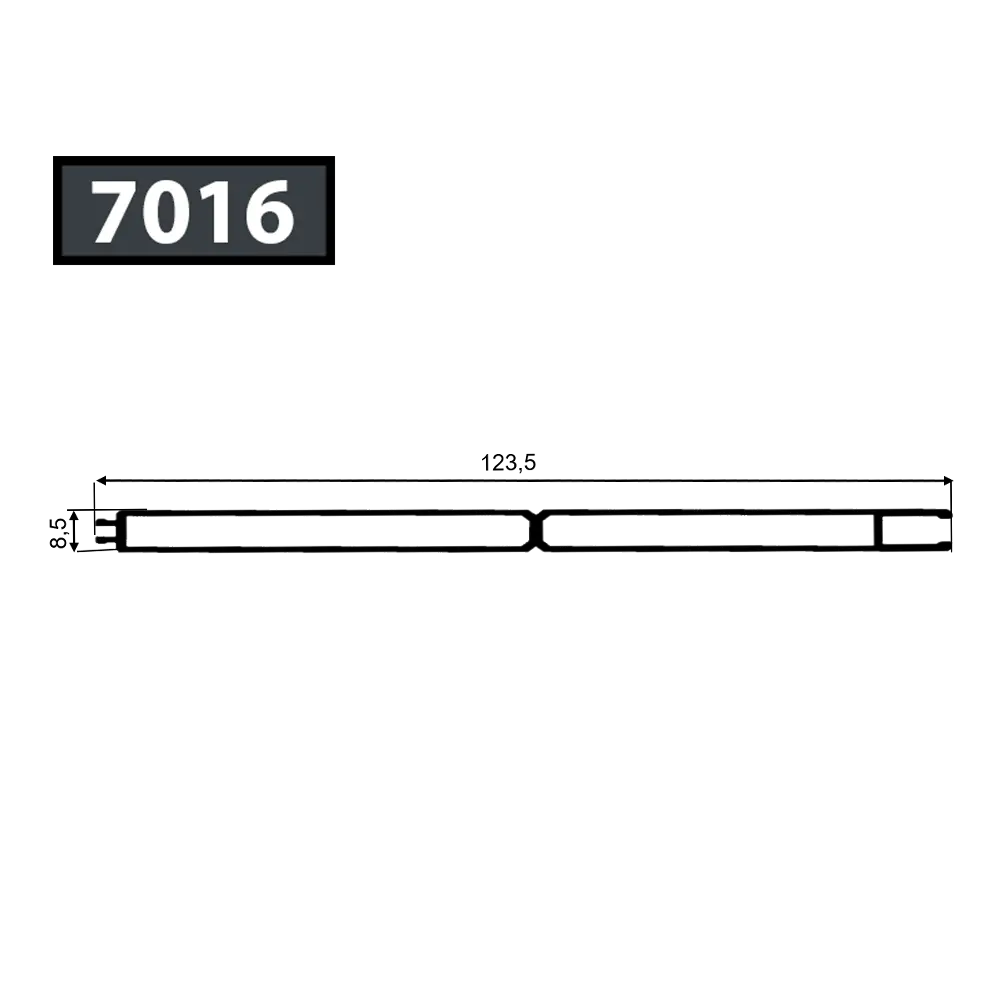 [7016/RMPD9001] RELLENANDO CUCHILLA 8,5*120 RAL7016