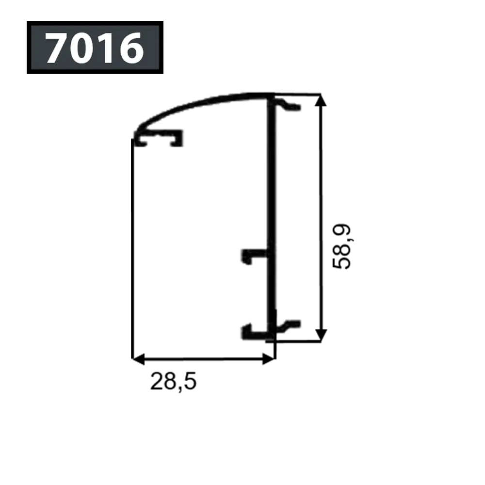 [7016/RMPJL3052] REBATE ADAPTER FOR JALOUSIE SASH