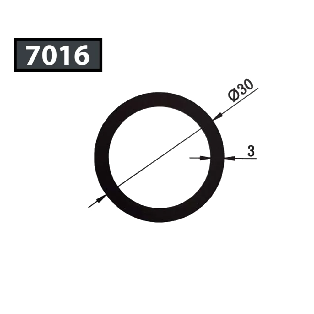 [7016/RGCD9010] DIÁMETRO DEL TUBO REDONDO 30 - RAL 7016