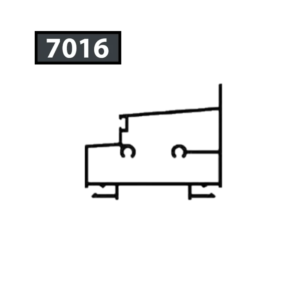[7016/RJPJL3025] LOW JALOUSIE CROSSBAR - RAL7016