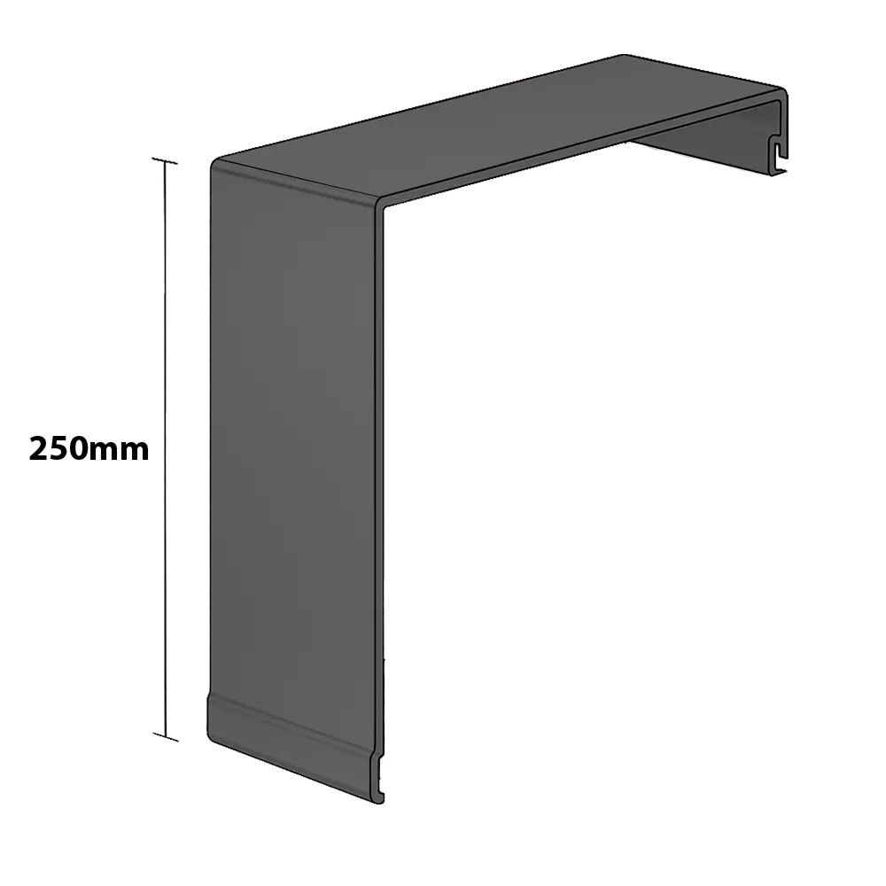 [7016/CAR250] COFFRE ARRIERE 250/90°  5.8ml - RAL 7016