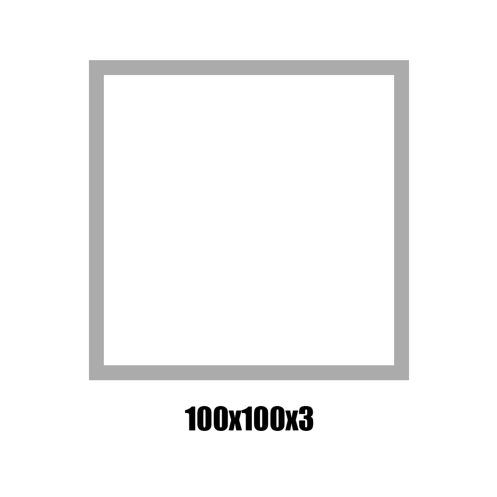 [BT100X100X3/4.7] RAW TUBE 100X100X3 (4″ × 4″ × 1/8″) LG 4700