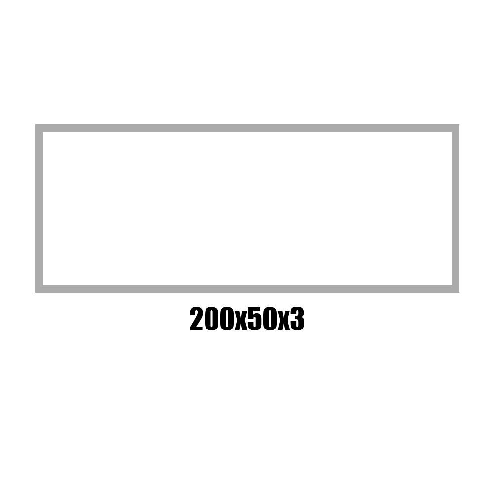 [BT200X50X3/6] RAW TUBE 200X50X3 (7 7/8″ × 2″ × 1/8″)  LG 6000