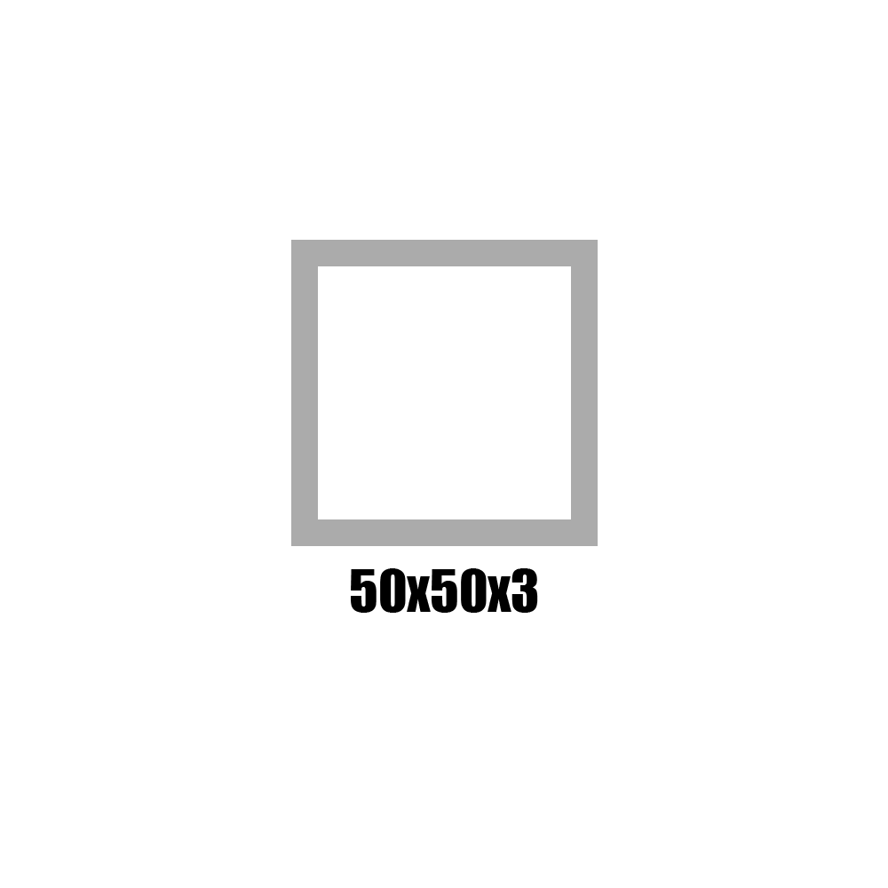 [BT50X50X3/7.2] RAW TUBE 50X50X3 (2″ × 2″ × 1/8″)  LG 7200
