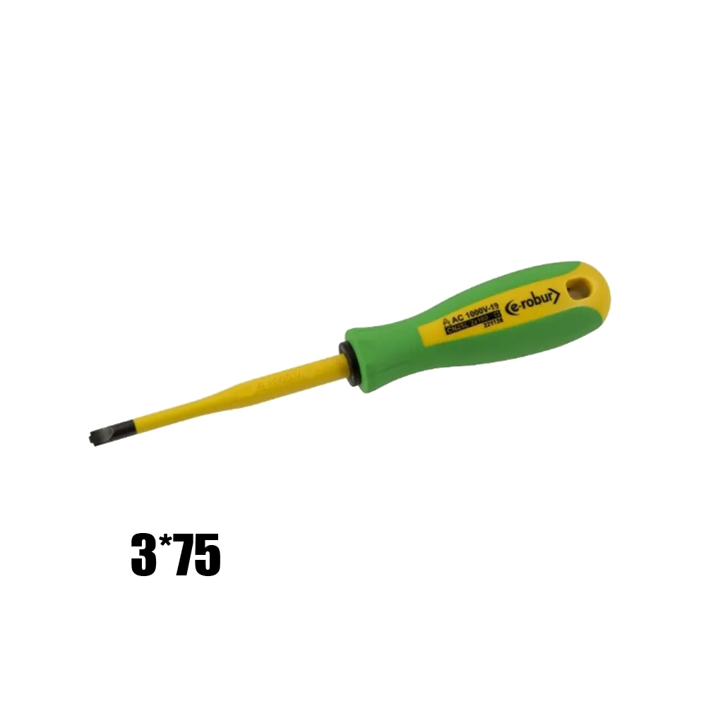 INSULATED FLAT SCREWDRIVER 3*75