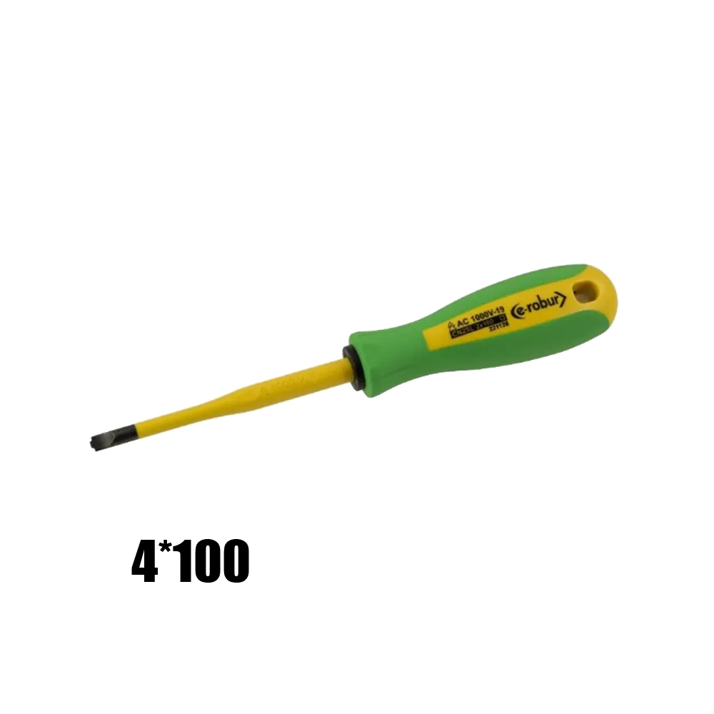 4*100 INSULATED FLAT SCREWDRIVER