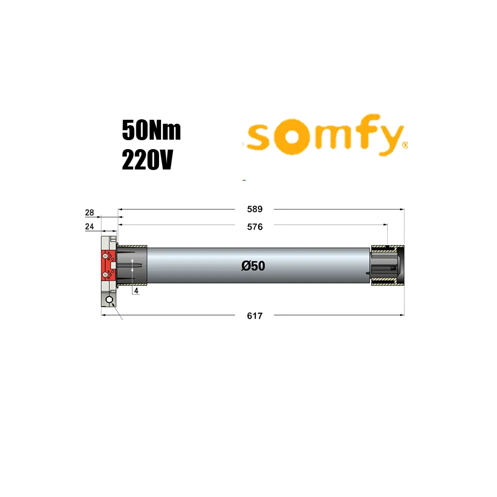 [S1051403] SOMFY 50NM/220V MOTOR