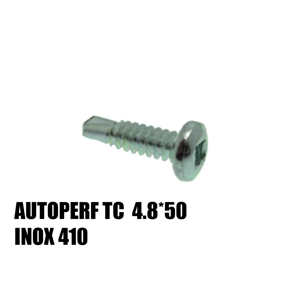 [VIS410TC4.8*50] STAINLESS STEEL AUTOPERF SCREWS 410 TC 4.8*50 FOR STEEL (200)