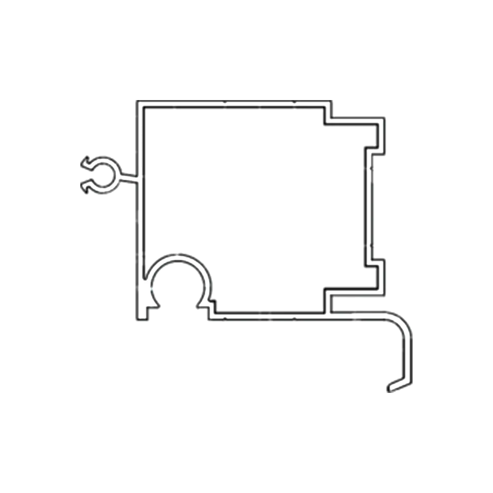 [RVAPBP5506] CERRADURA DE ACORDEÓN VERTICAL - LG 5000-RAL 9010