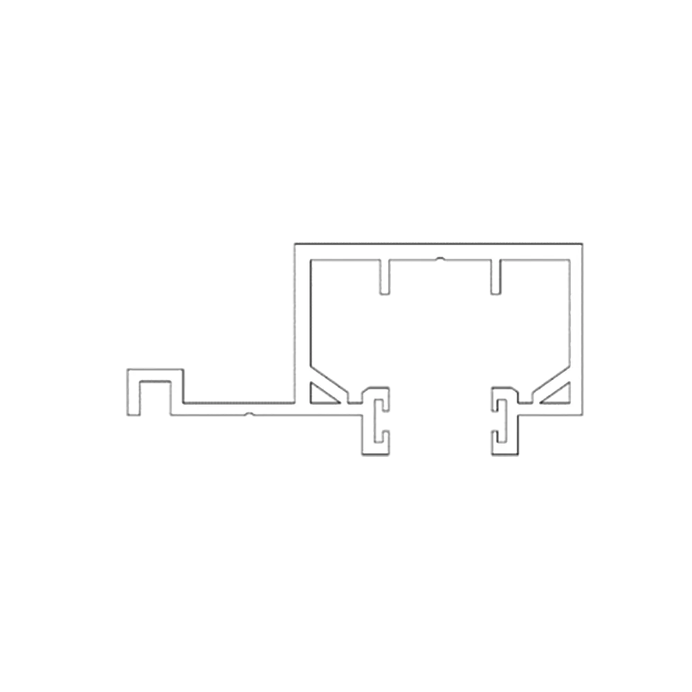 [RVAPBP5510] LG 6900 - RAL 9010 TRANSOM HIGH RAIL