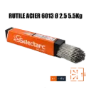 RUTILE STEEL ELECTRODES 6013 Ø2.5 x 350 – 5.5 KG PACK