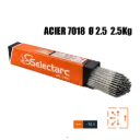 ELECTRODOS BÁSICOS DE ACERO 7018 Ø2,5 x 350 – CAJA DE 2.5 KG